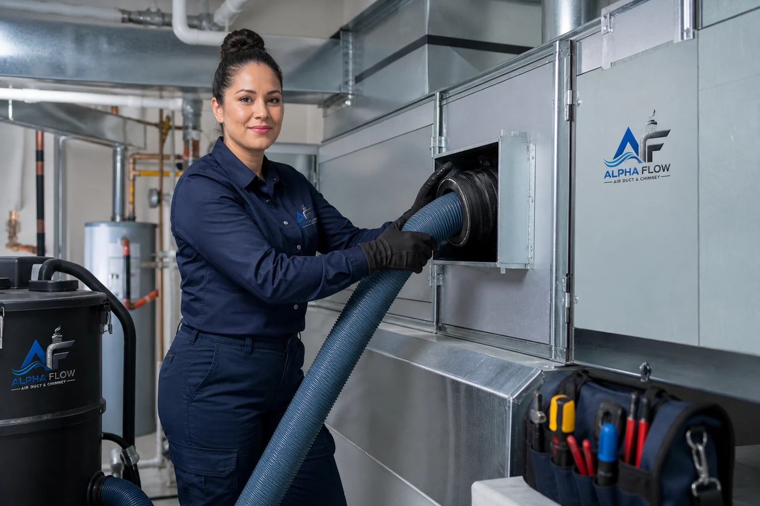 HVAC Duct Cleaning professional work guide from Alpha Flow
